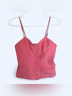 Vintage French‎ Connection Pink Button Cami Top